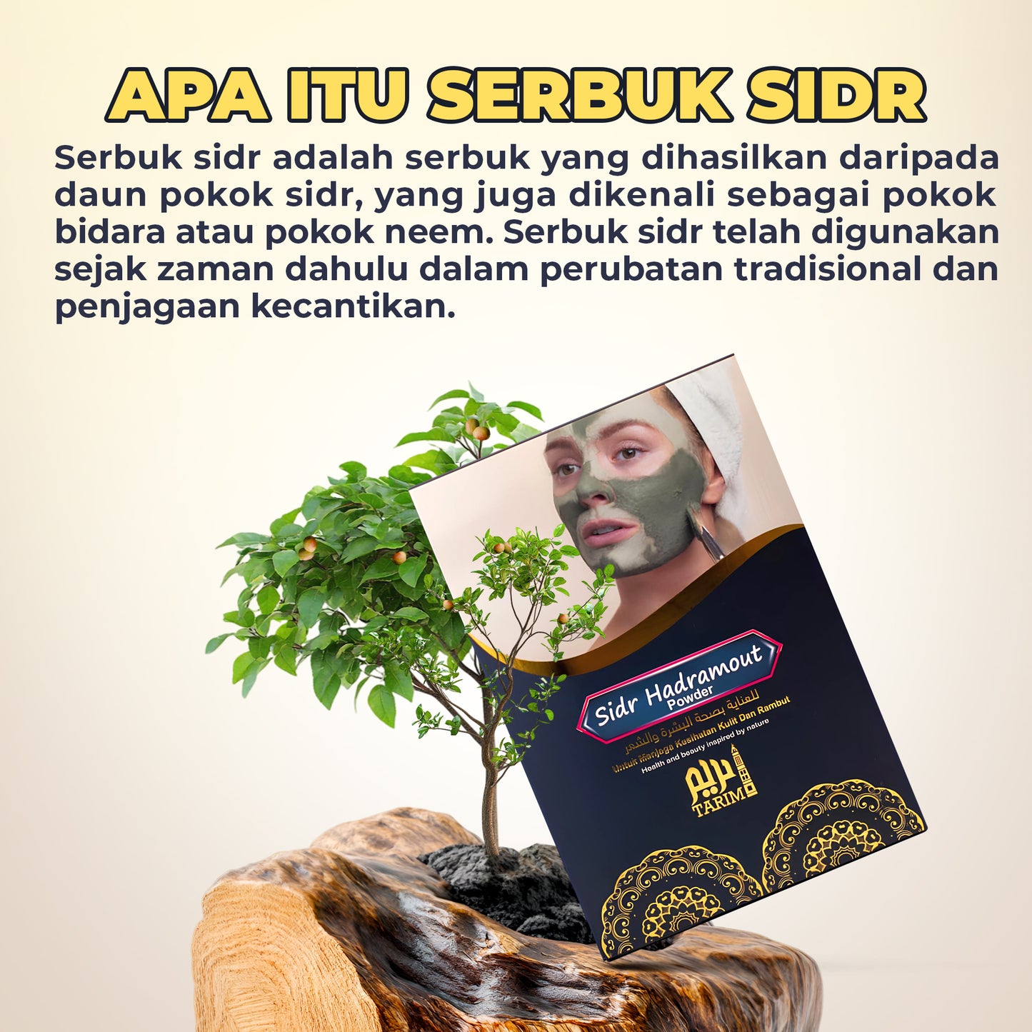 100% Natural Sidr Powder (Serbuk Daun Bidara) β Pure Herbal Powder for Hair & Skin Care β Chemical Free