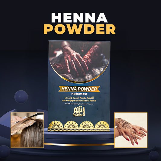 100% Natural Henna Powder (Serbuk Inai Asli) – Pure Herbal Hair Coloring & Conditioning Powder – Chemical Free