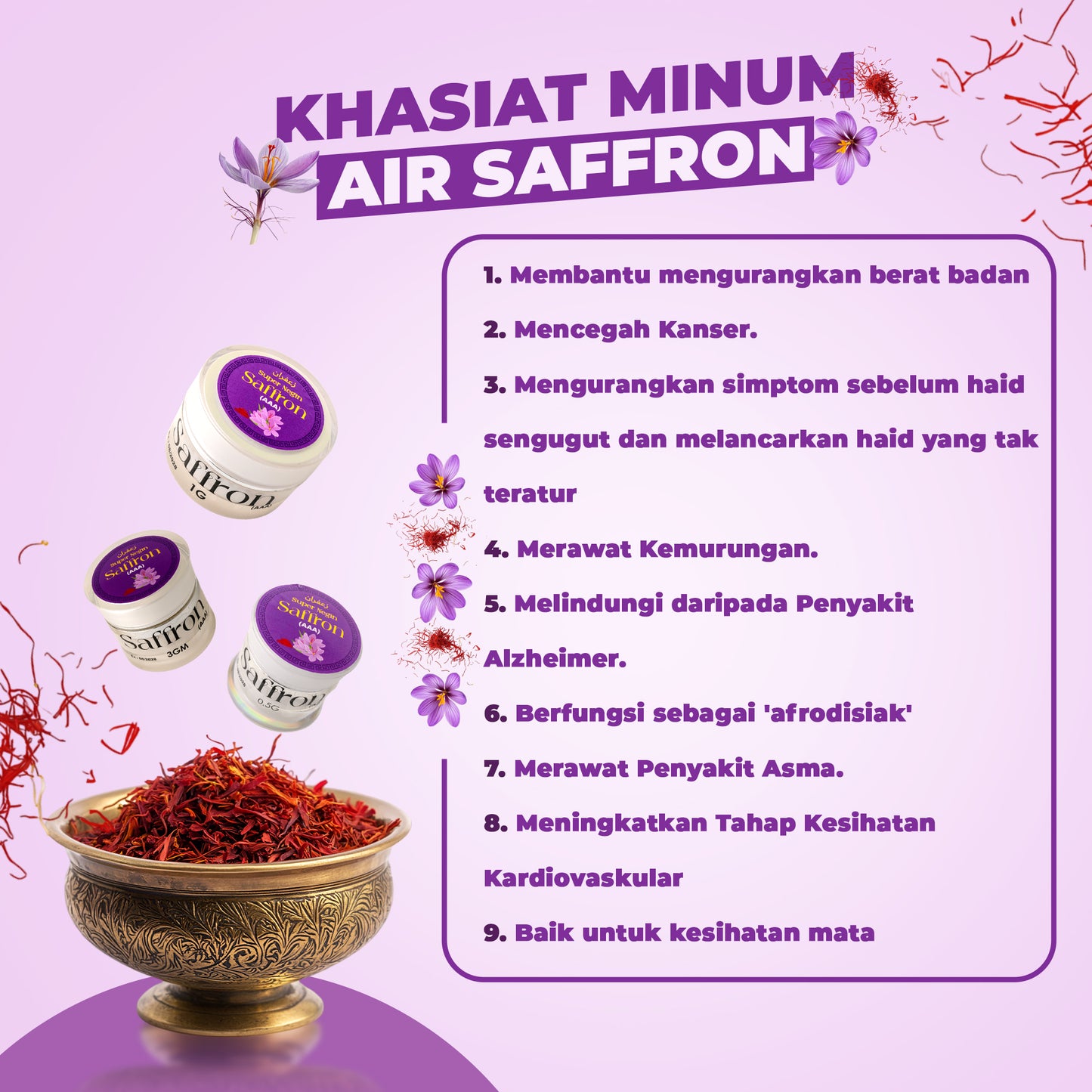Premium Saffron Grade AAA – Pure Saffron Threads (Al Aqsa)  High Quality
