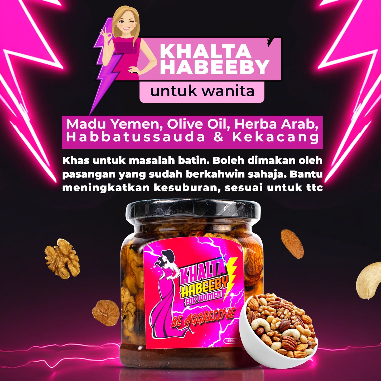 KHALTA HABEEBY FOR MEN AND WOMEN 450G BOOSTER( FOR MARRIED COUPLES ONLY)