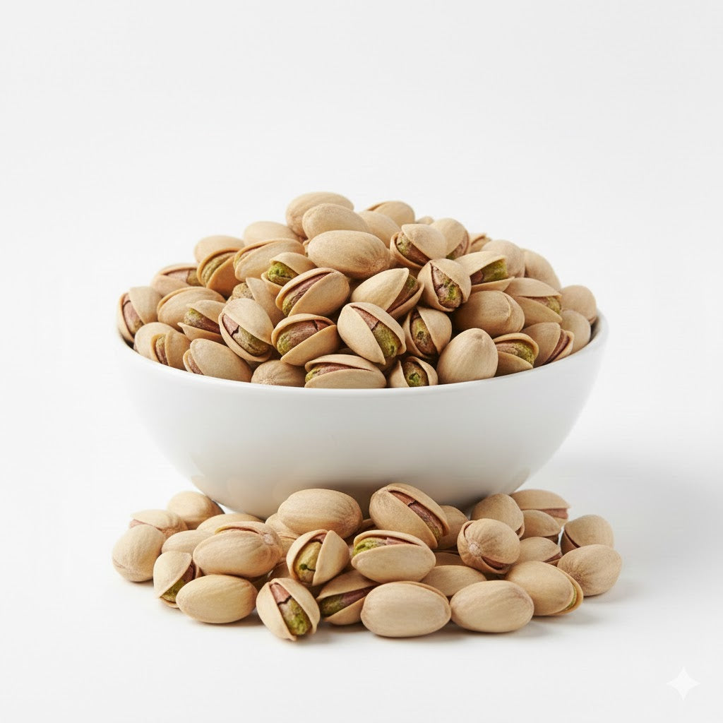 Premium Roasted Pistachios – Unsalted Whole Pistachio Nuts – Fresh, Crunchy & Naturally Nutritious Snack